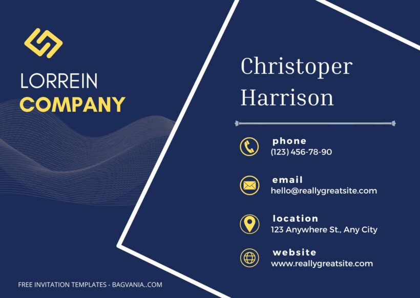 Blue & Gold Business Card Templates One