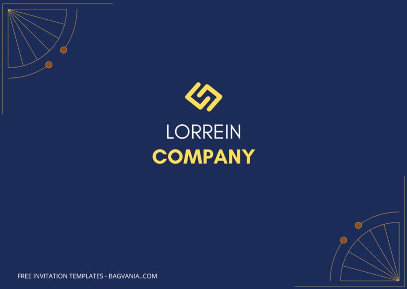 Blue & Gold Business Card Templates Two_Back