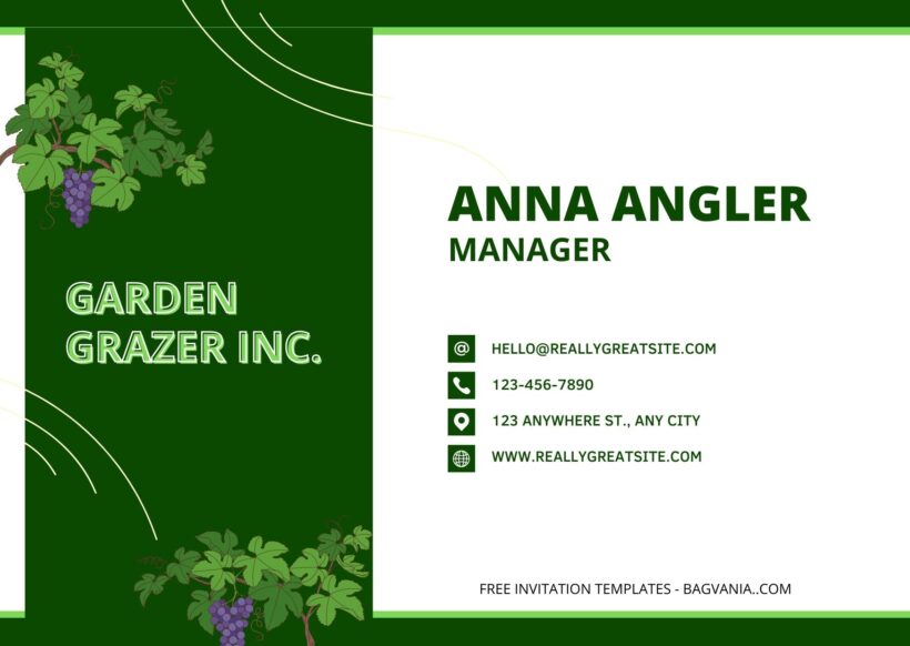 Botanical Greenery Business Card Templates One