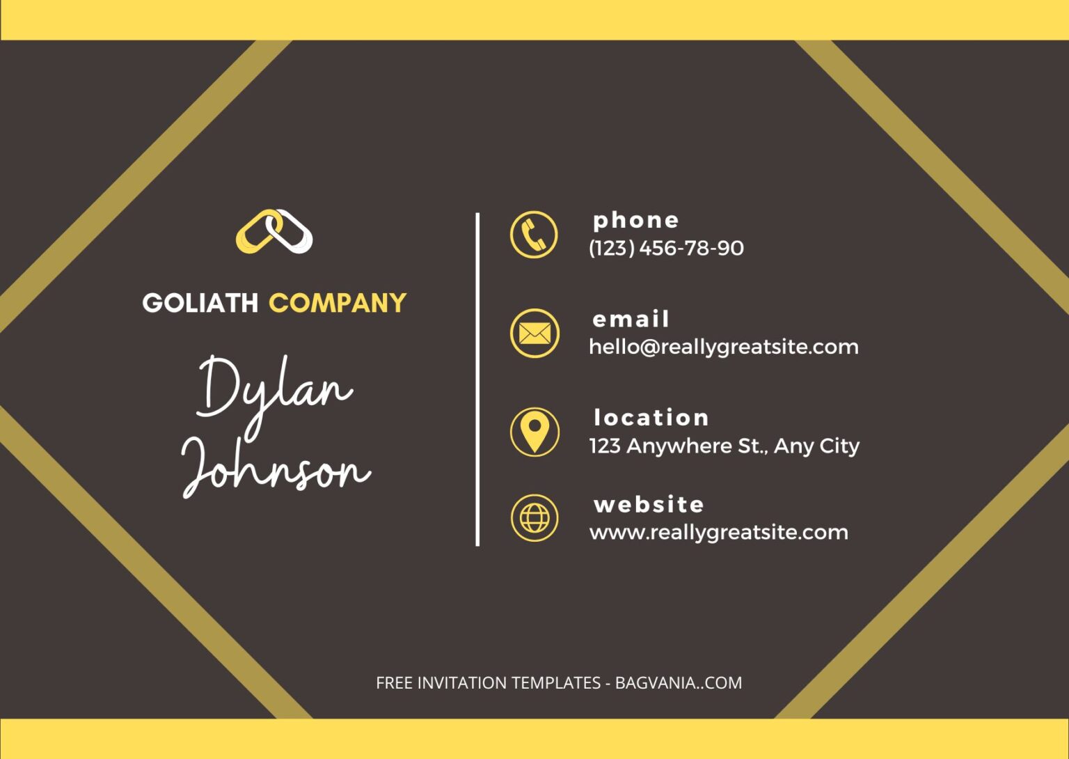 Fancy Gold Lines Business Card Templates – Editable Canva Templates ...