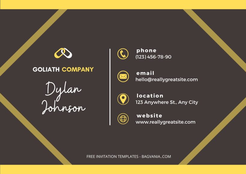 Fancy Gold Lines Business Card Templates Two_Front