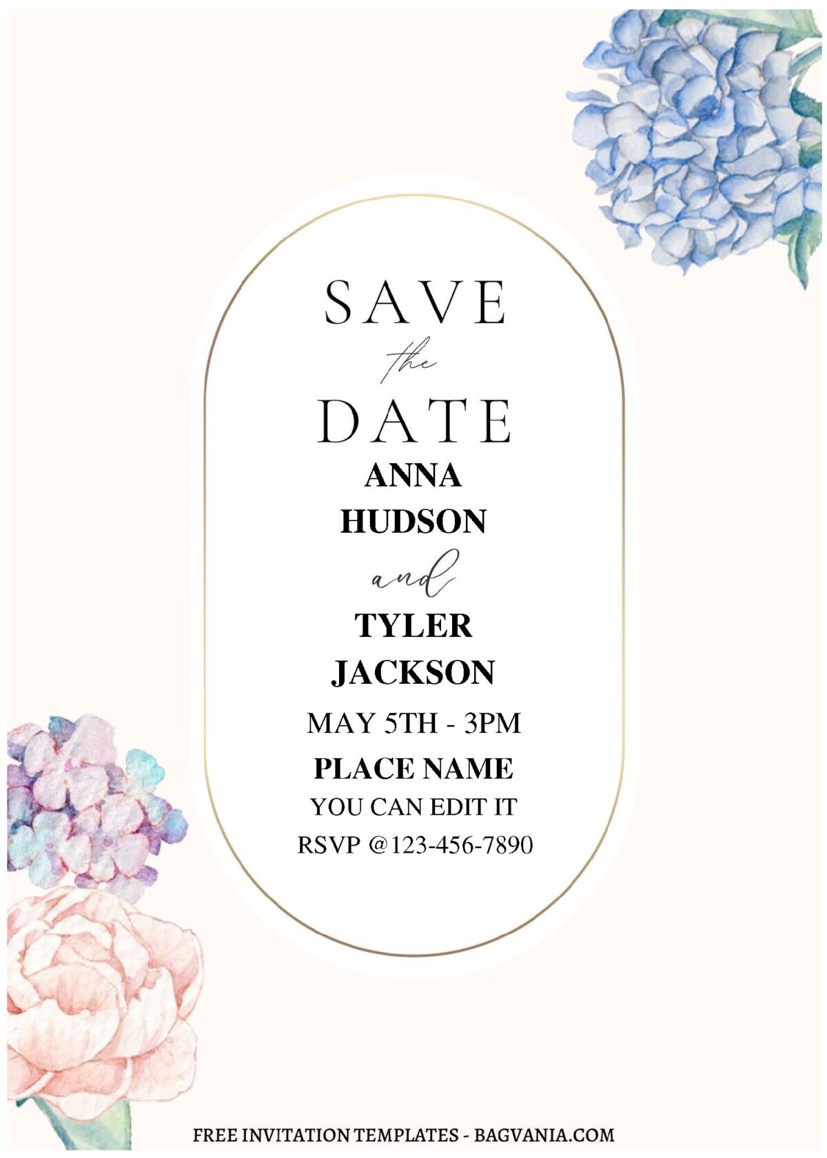 (Free Editable PDF) Simply Stunning Peony Wedding Invitation Templates A