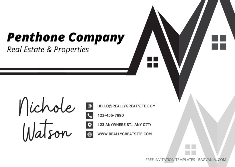 Simple Real Estate & Properties Business Card Templates One