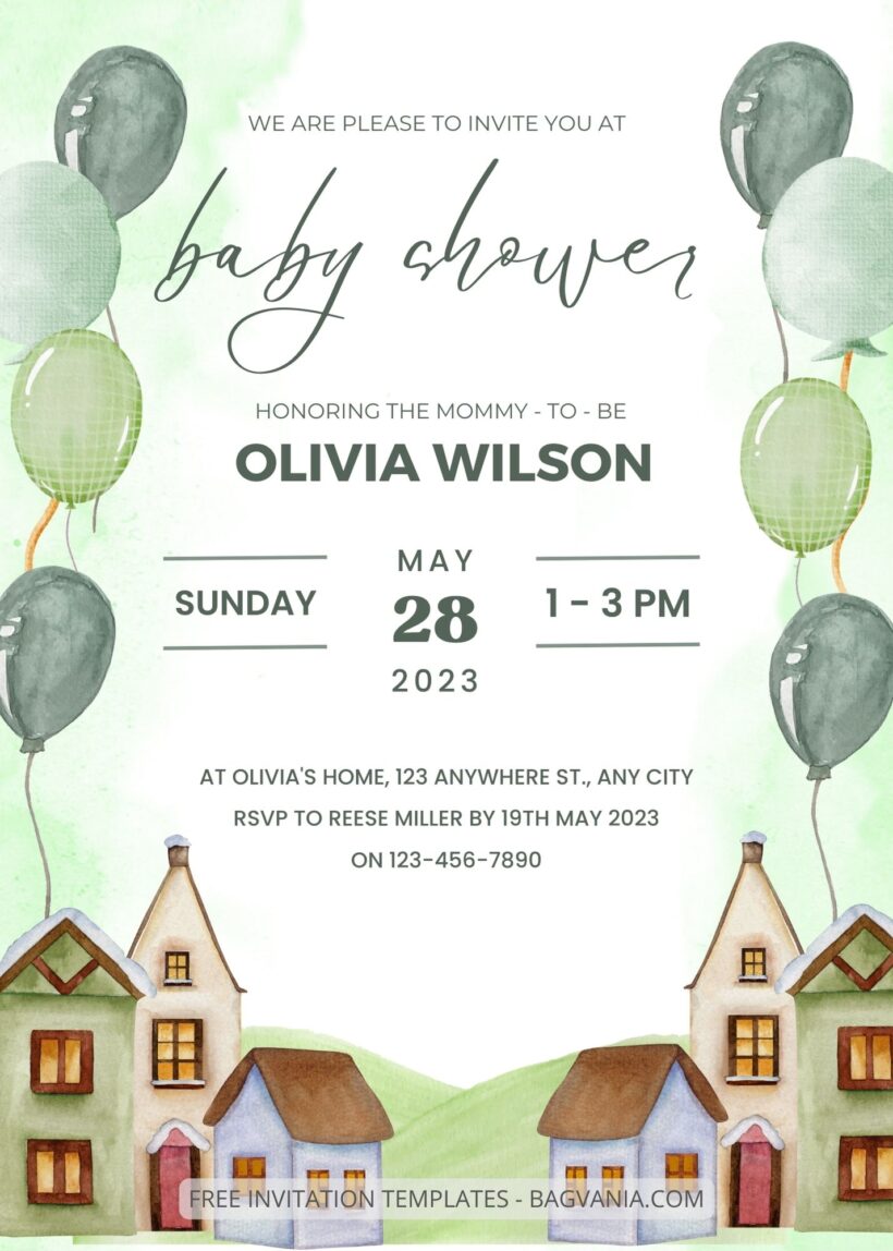 7+ Balloon Party Baby Shower Invitation Templates Title