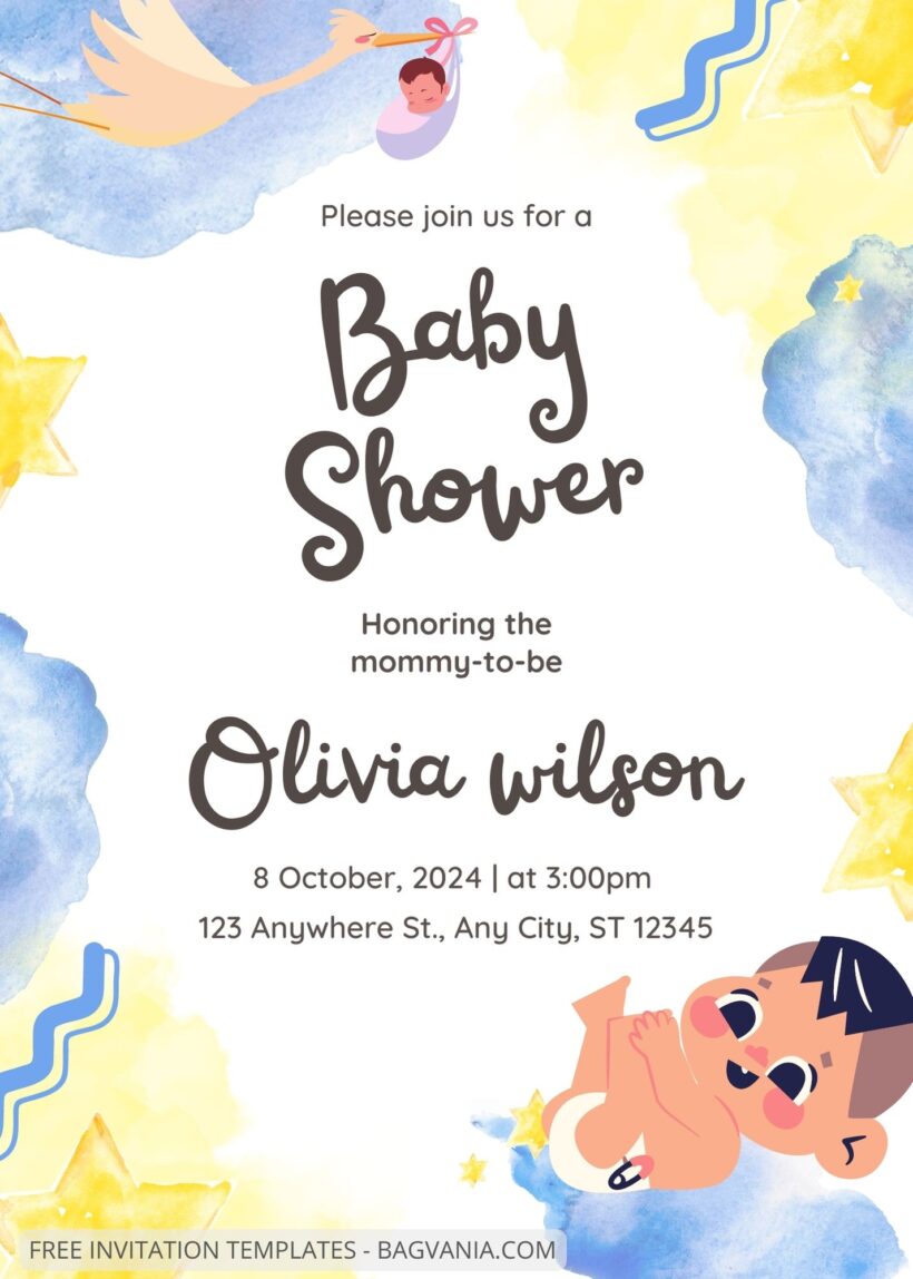 7+ Dream Journey Baby Shower Invitation Templates Title