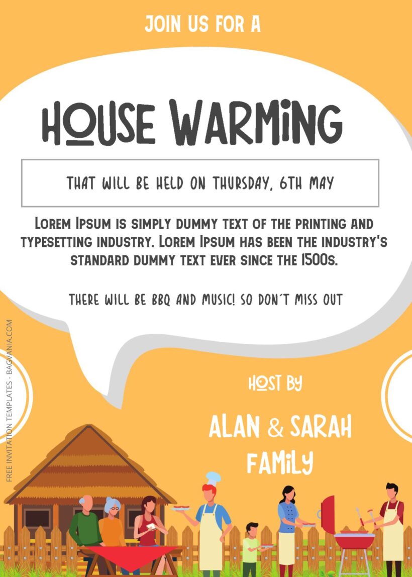 ( Free Editable PDF ) Housewarming Party Invitation Templates Three