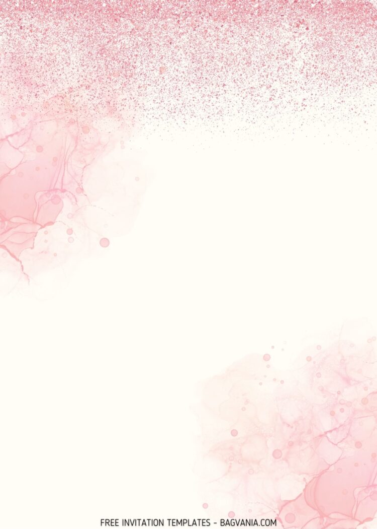 8+ Pink Glitter Birthday Invitation Templates | FREE Printable Birthday ...