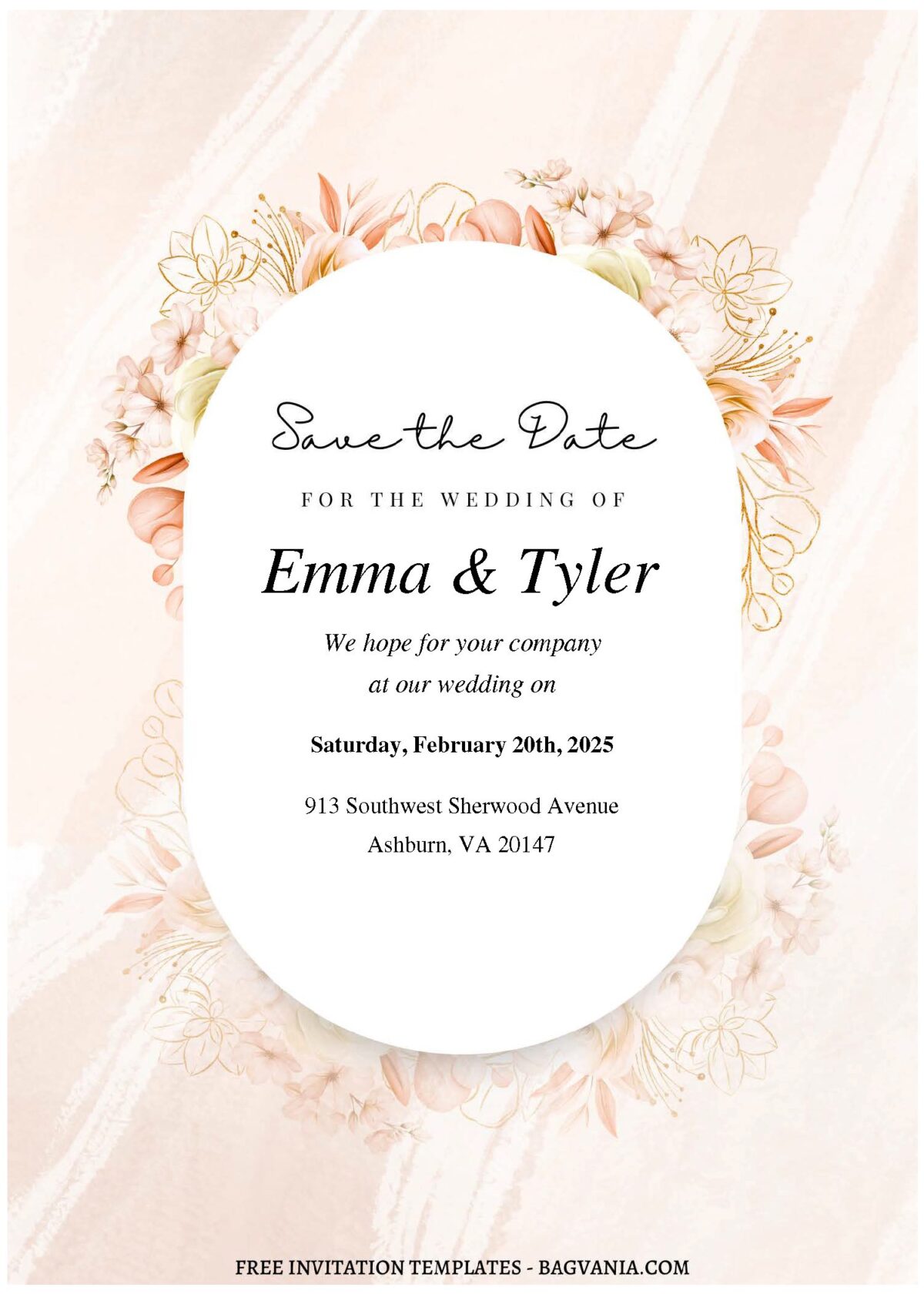 (Free Editable PDF) Spring Garden Dreams Wedding Invitation Templates C