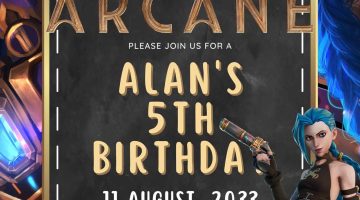 FREE Editable Arcane Birthday Invitation