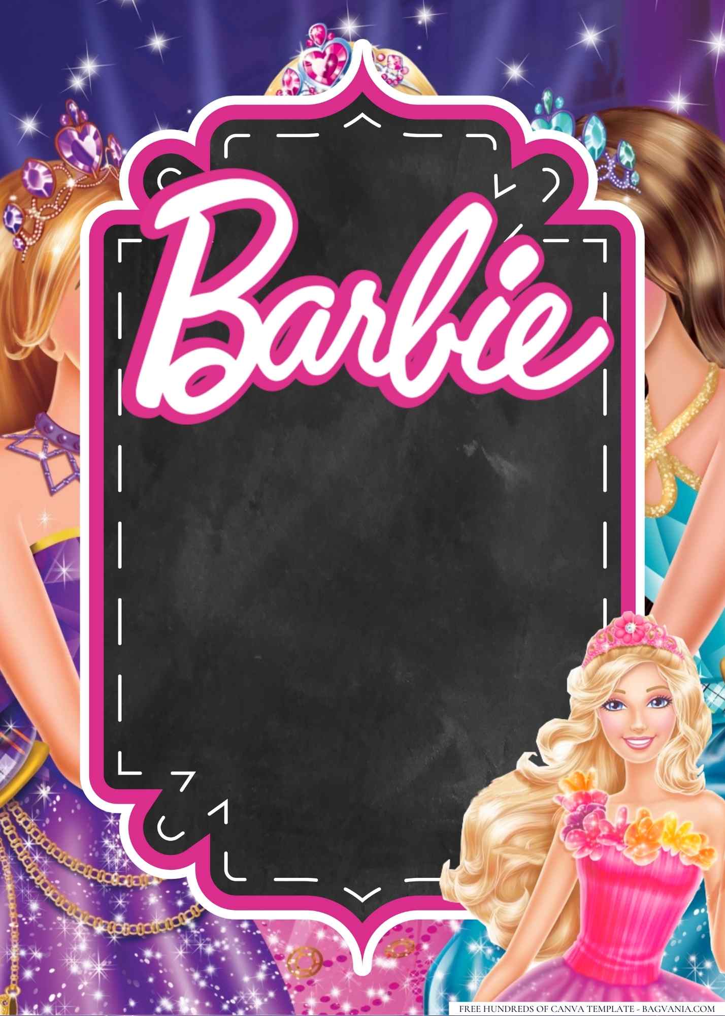 22+ Barbie Birthday Invitation Templates | FREE Printable Birthday ...