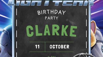 FREE Editable Buzz Lightyear Birthday Invitation