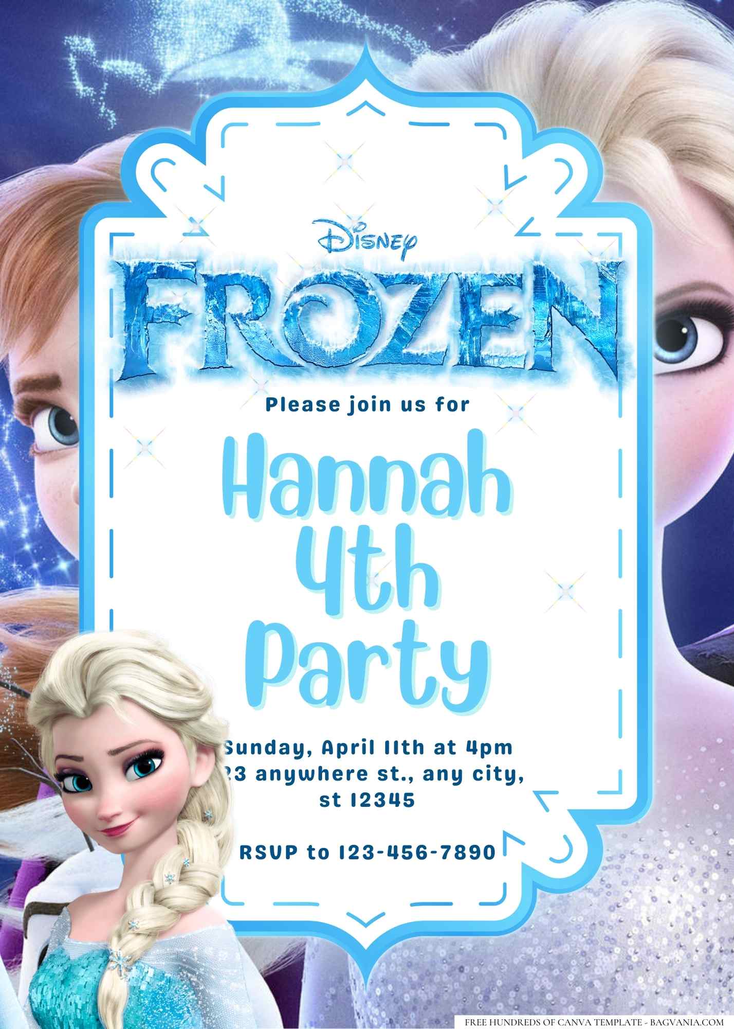 18+ Frozen Birthday Invitation Templates | Bagvania