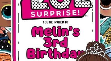 FREE Editable LOL Surprise Birthday Invitation