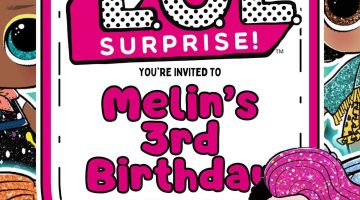 FREE Editable LOL Surprise Birthday Invitation