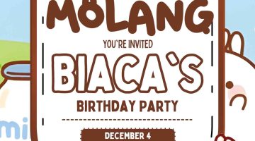 FREE Editable Molang Birthday Invitation