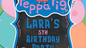 FREE Editable Peppa Pig Birthday Invitation