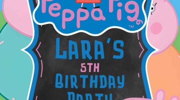 FREE Editable Peppa Pig Birthday Invitation