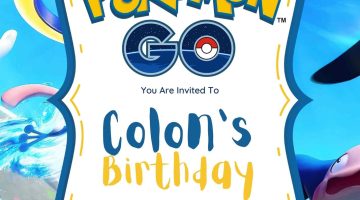 FREE Editable Pokemon Birthday Invitation