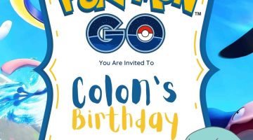 FREE Editable Pokemon Birthday Invitation