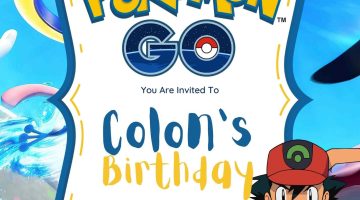 FREE Editable Pokemon Birthday Invitation