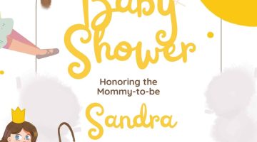 FREE Editable Princess Baby Shower Invitation