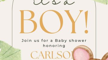 FREE Editable Safari Adventure Baby Shower Invitation