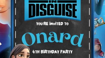 FREE Editable Spies In Disguise Birthday Invitation