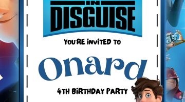 FREE Editable Spies In Disguise Birthday Invitation