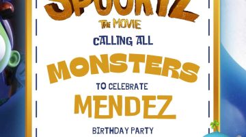 FREE Editable Spookiz Birthday Invitation