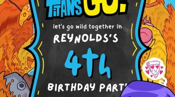 FREE Editable Teen Titans Go Birthday Invitation