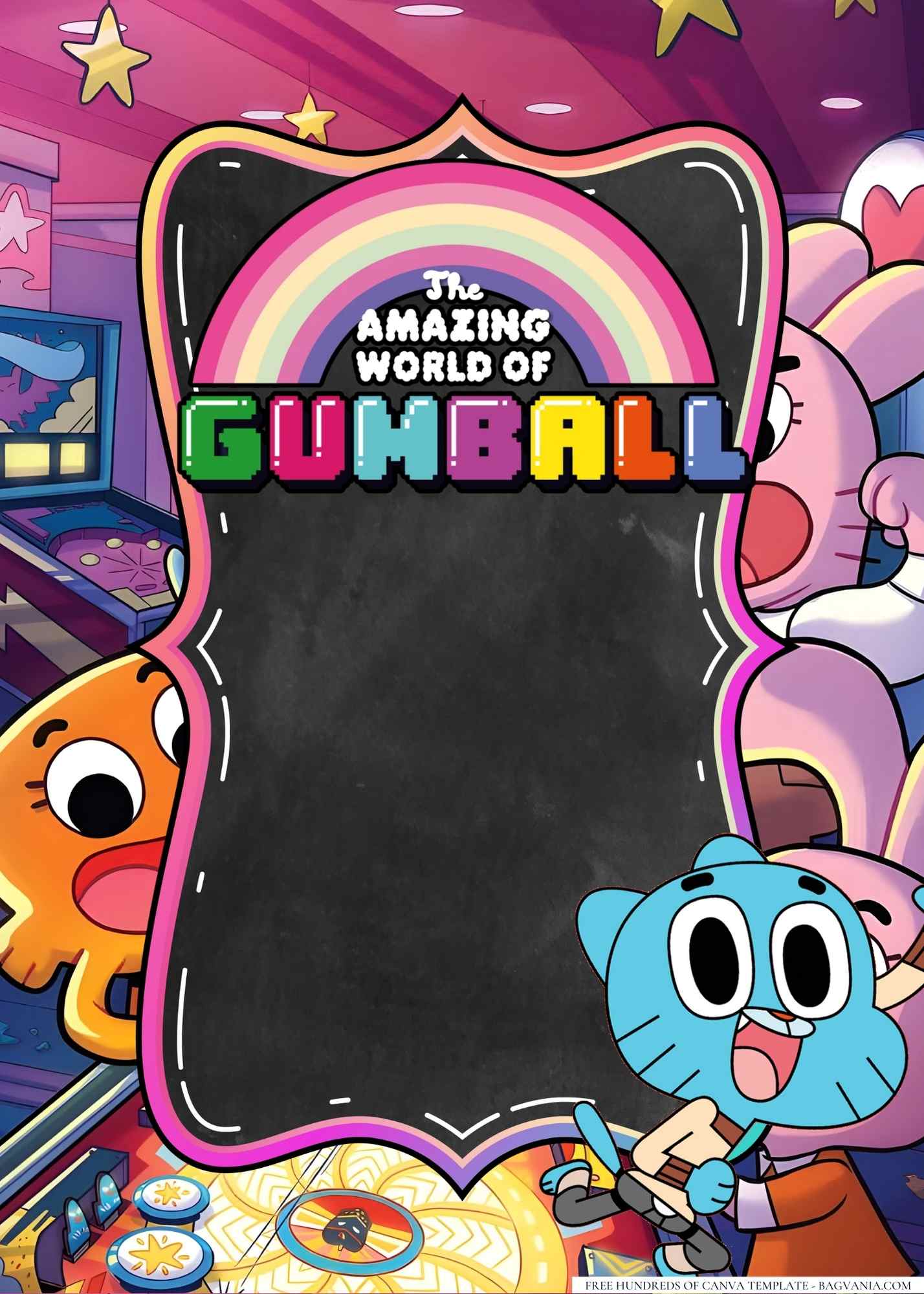 16+ The Amazing World of Gumball Birthday Invitation Templates | FREE ...
