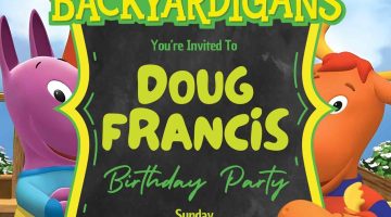FREE Editable The Backyardigans Birthday Invitation