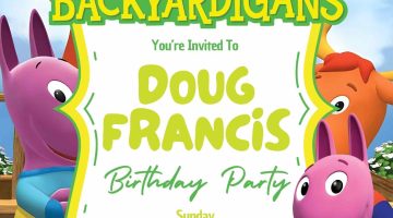 FREE Editable The Backyardigans Birthday Invitation