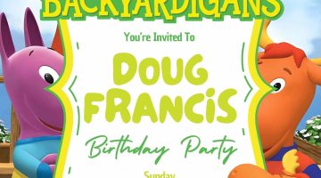 FREE Editable The Backyardigans Birthday Invitation