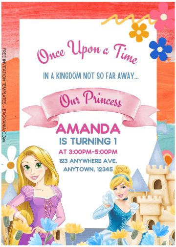 (Free Editable PDF) Garden Of Dreams Disney Princess Birthday ...