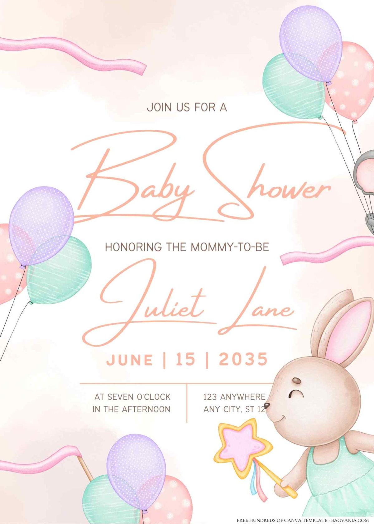 FREE Editable Ballerina Tutu Baby Shower Invitation