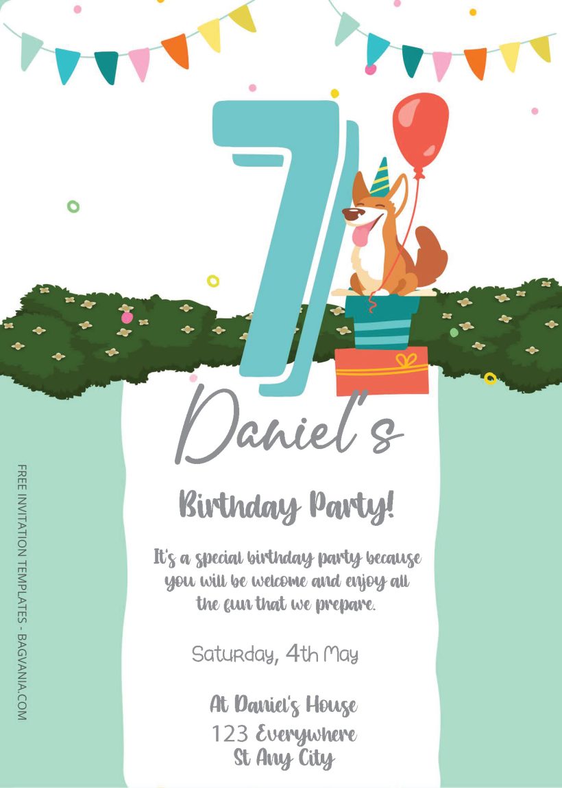 Free Editable PDF - Summer Number Birthday Invitation Templates