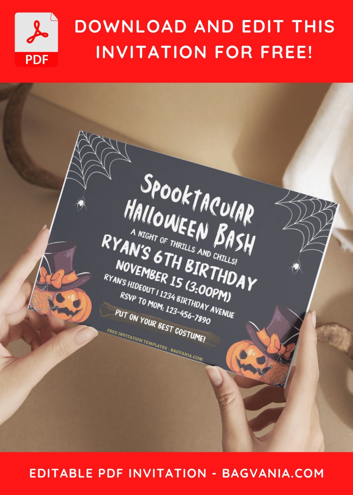 (Free Editable PDF) Spooktacular Halloween Frankenstein Birthday Invitation Templates E