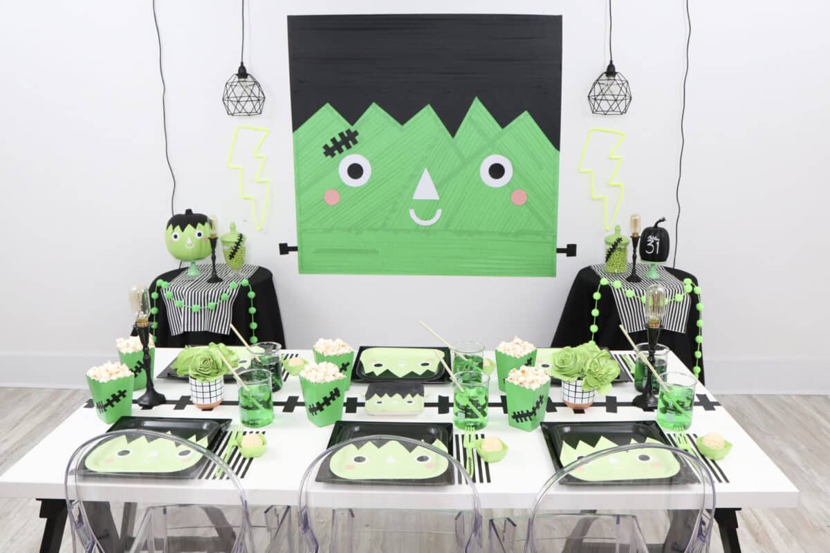 Frankenstein Birthday Party Banner