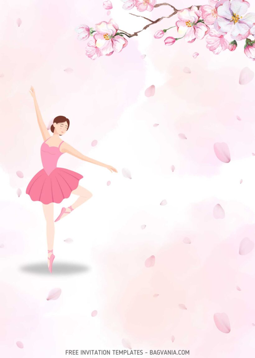 FREE Ballet Dance Birthday Invitation Templates