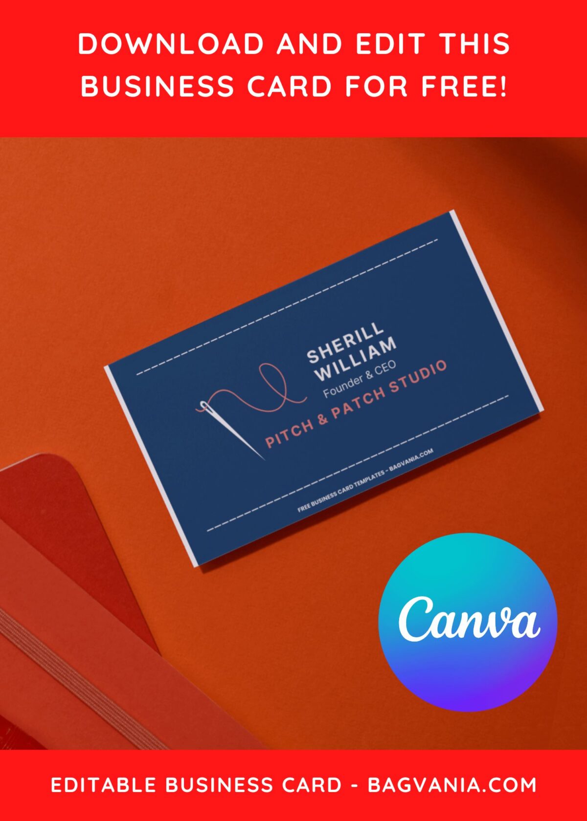 10+ Blue And White Accent Tailor Canva Business Card Templates H
