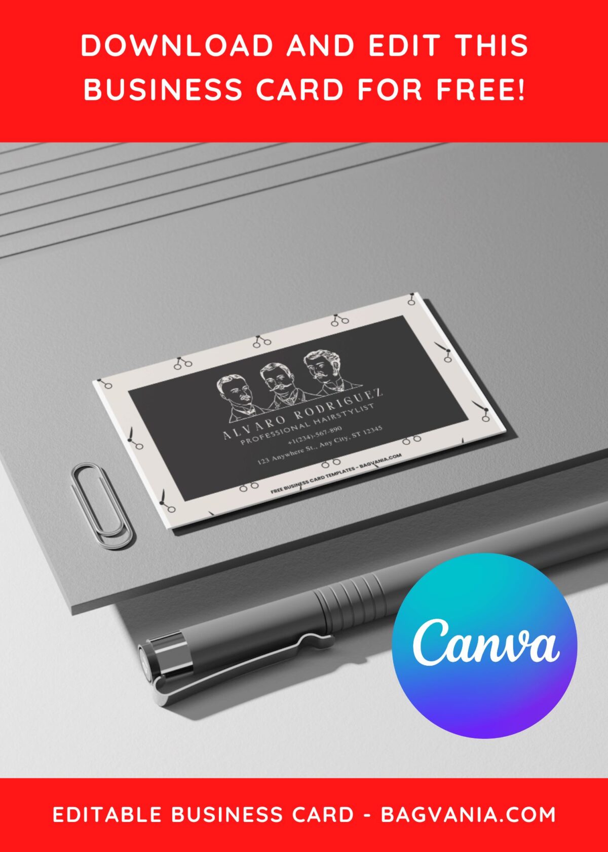 10+ Stylish Hand-Sketched Monochrome Canva Business Card Templates F