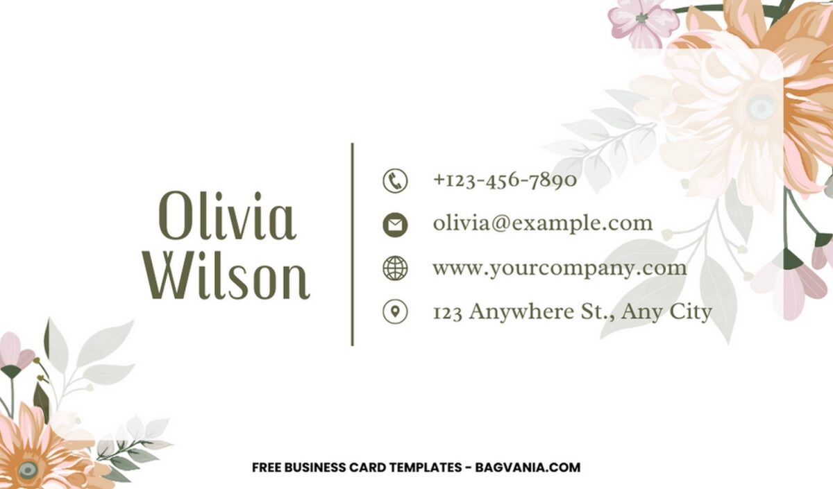 10+ Rose Flairs Canva Business Card Templates F