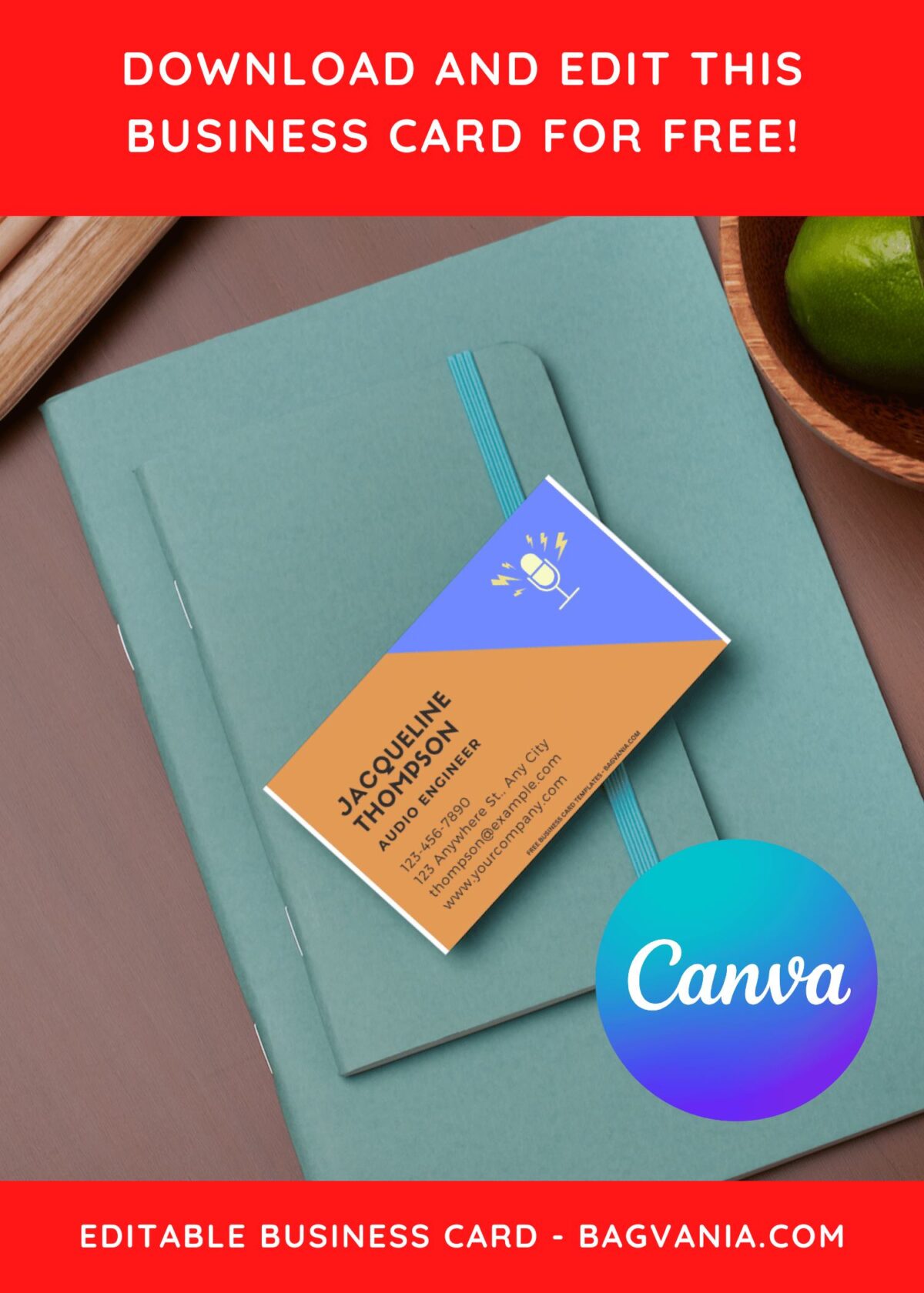 10+ Two-tone Pastel Canva Business Card Templates E