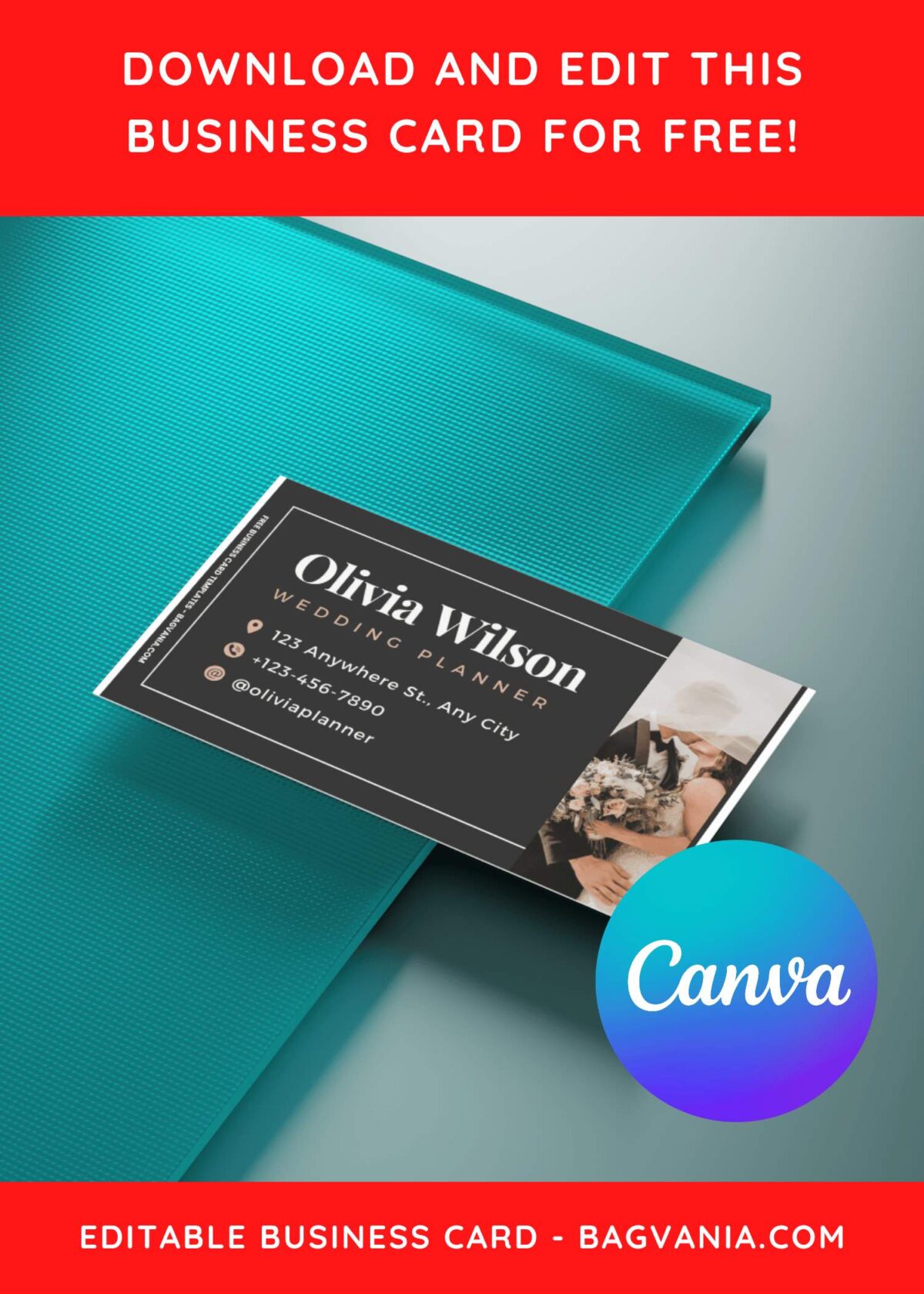 10+ Floral Canva Business Card Templates For Wedding Planner G