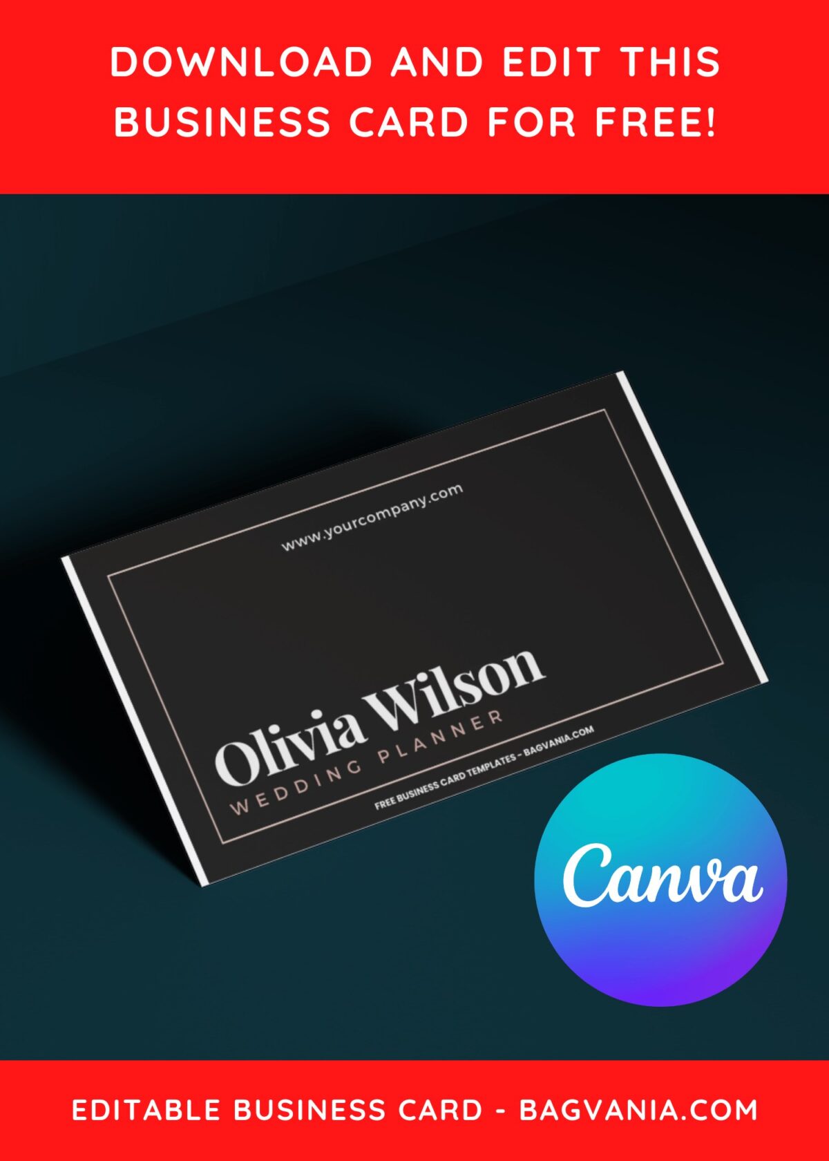 10+ Floral Canva Business Card Templates For Wedding Planner H
