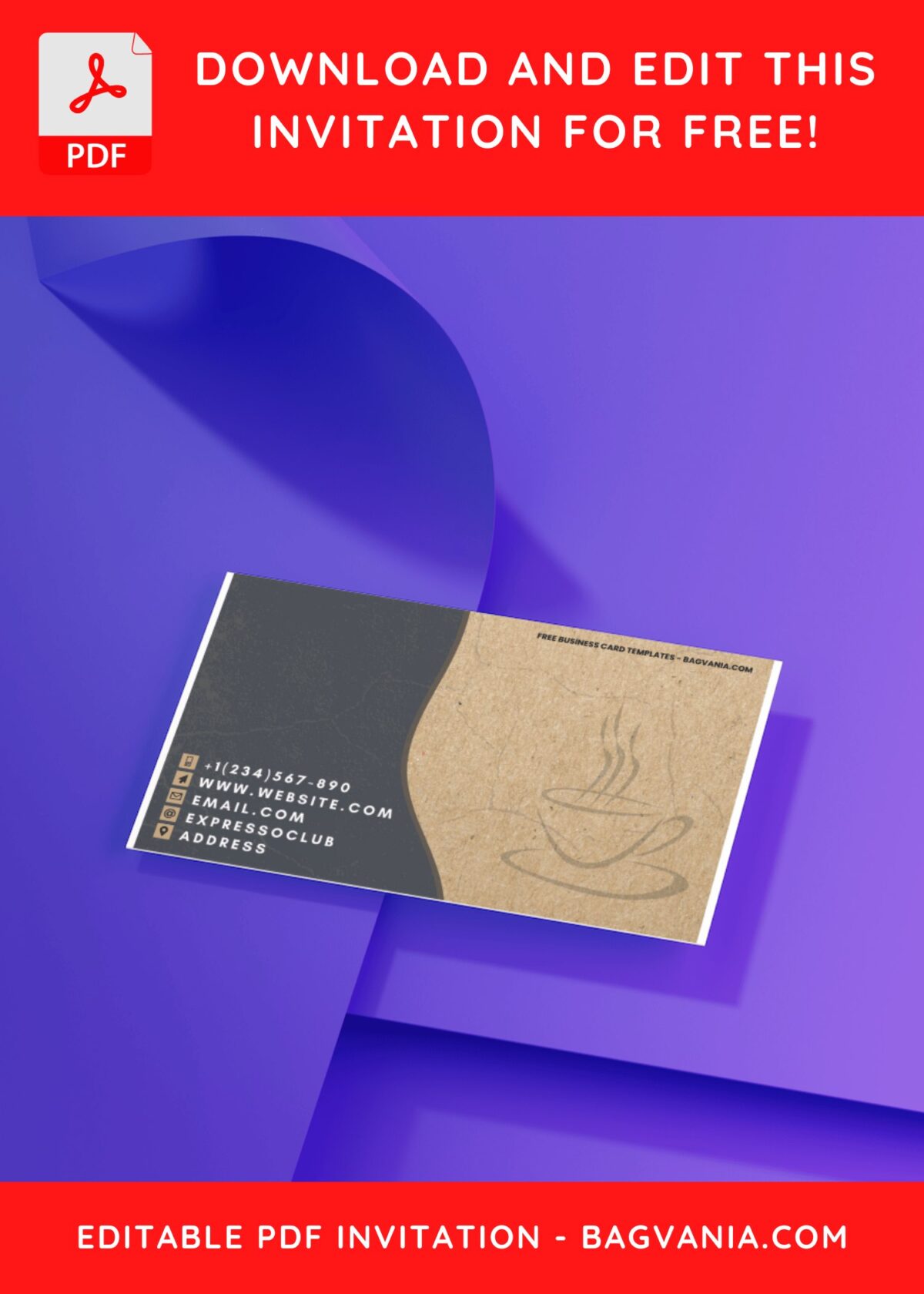 10+ Modern Rustic Cardboard Style Canva Business Card Templates J