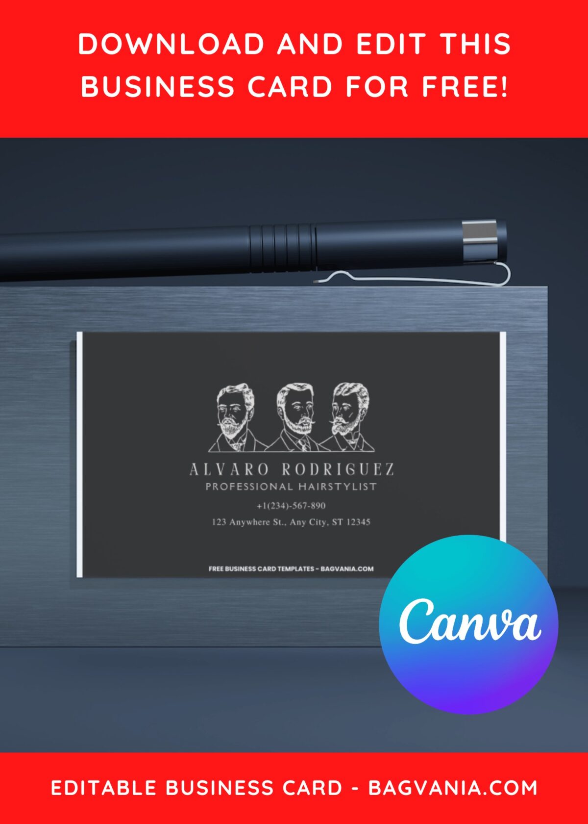 10+ Stylish Hand-Sketched Monochrome Canva Business Card Templates 