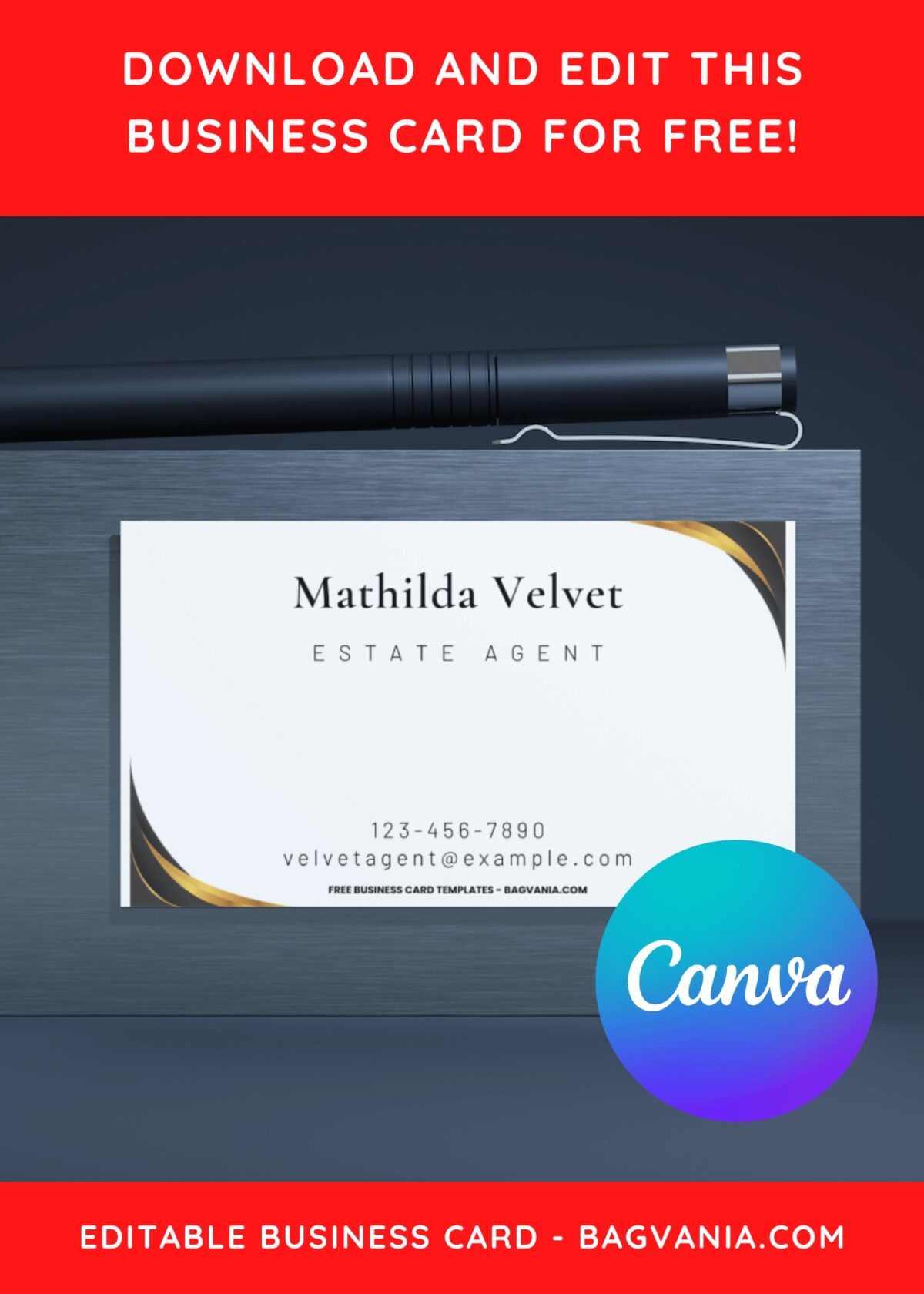 10+ Professional Canva Business Card Templates H