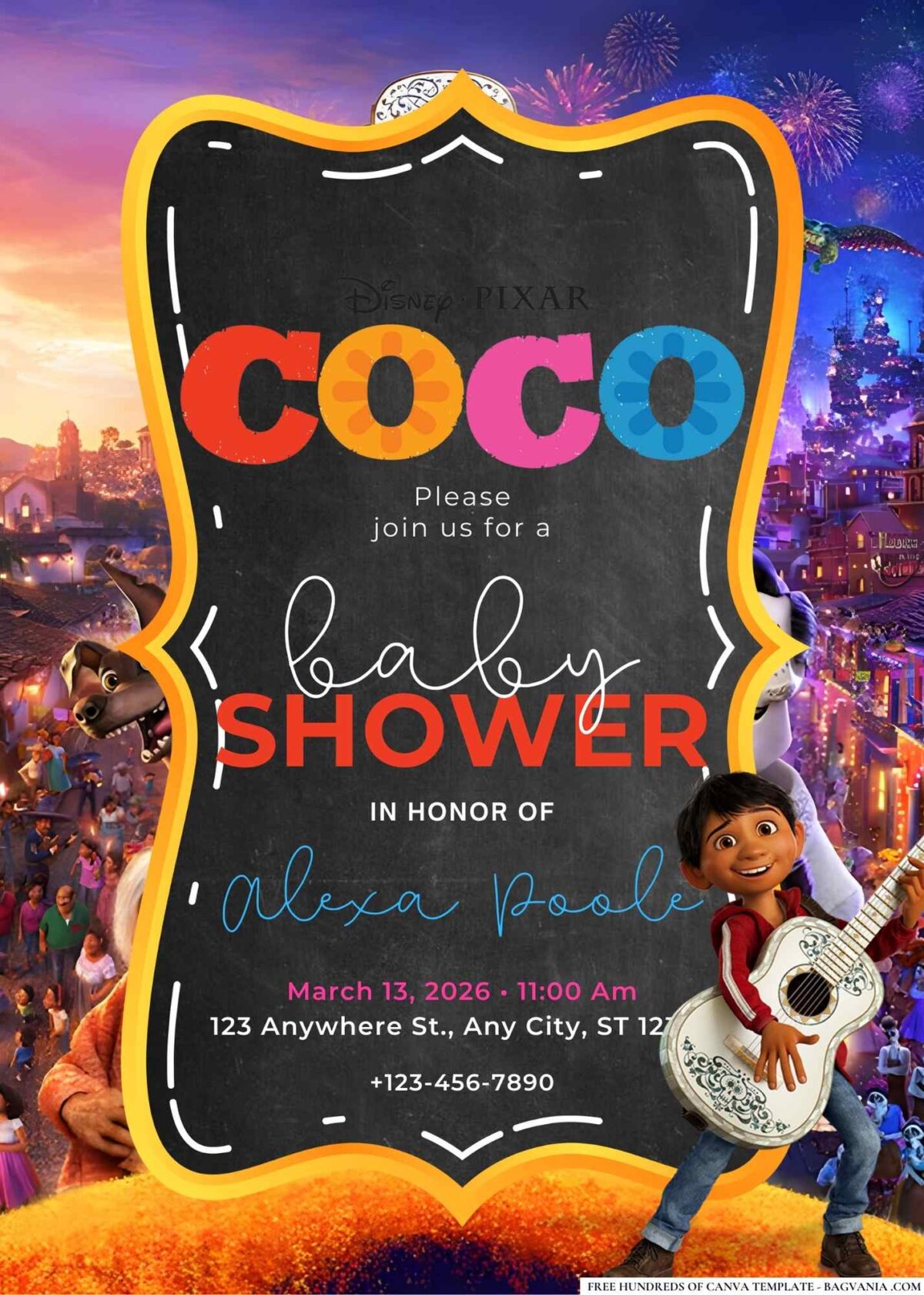 Coco Baby Shower Invitation